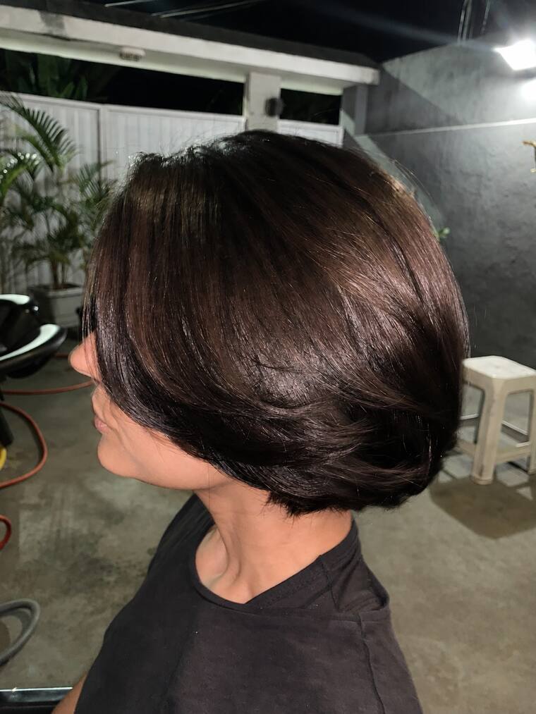 Cabelo curto modelado